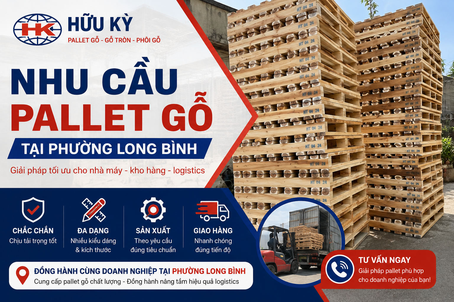 pallet gỗ long bình